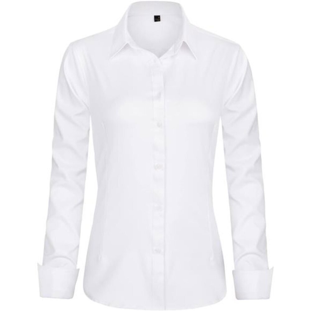 Women's Long Sleeve Dress Shirt Button Down Wrinkle-Free Work Blouse